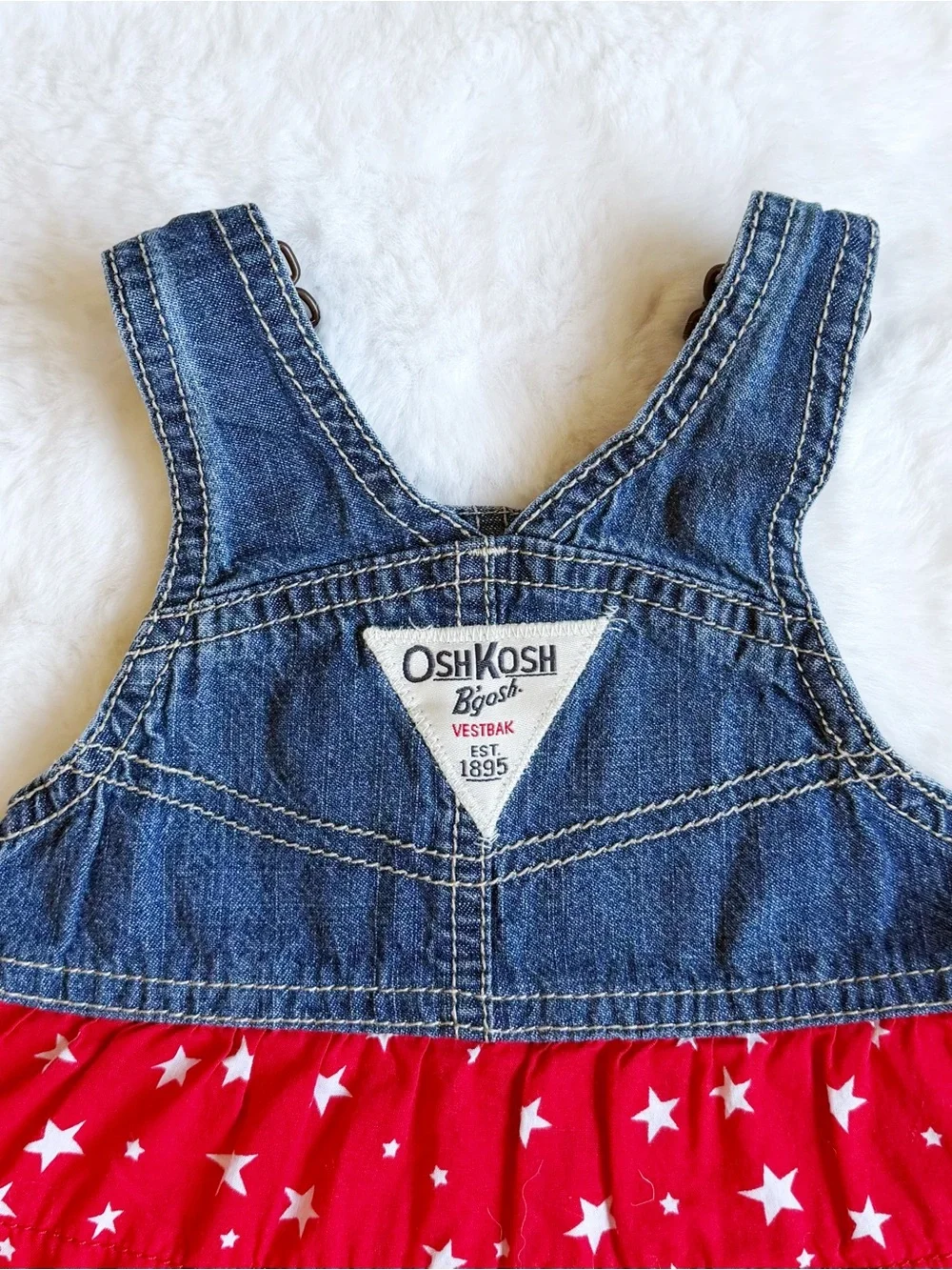 Oshkosh Baby Girls Denim Stars Dress
